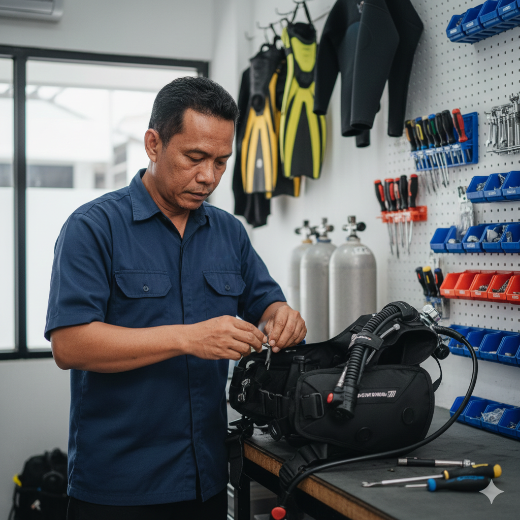 Service BCD Alat Selam